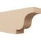 Ekena Millwork 4in. W x 8in. H x 16in. L Newport Woodgrain TimberThane Rafter Tail, Primed Tan RFTUR04X08X16NEWRCPR - alternate 1